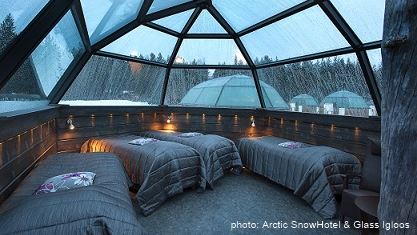 Arctic SnowHotel & Glass Igloos family glass igloo layout