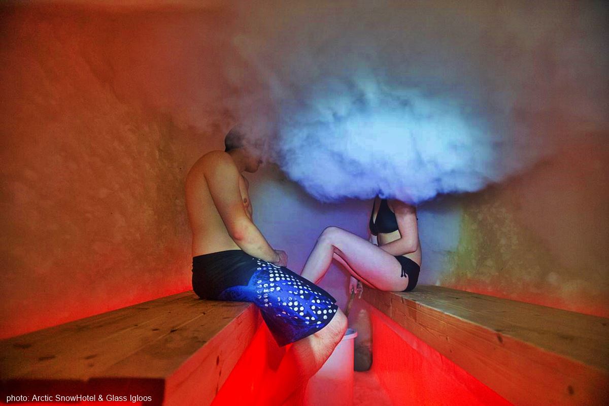 Arctic SnowHotel snow sauna