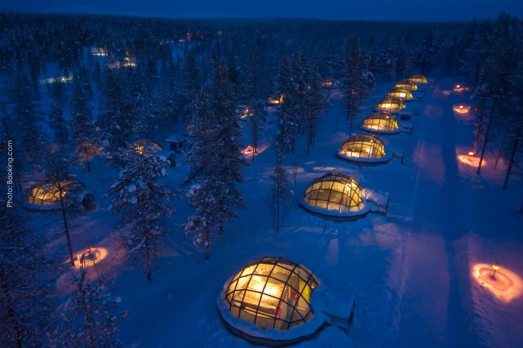 Kakslauttanen Arctic Resort - Igloos and Chalets glass igloo hotel