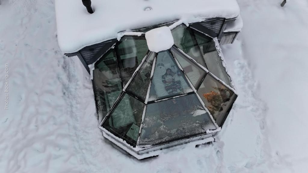 Santa's Hotel Aurora & Igloos glass igloo hotel